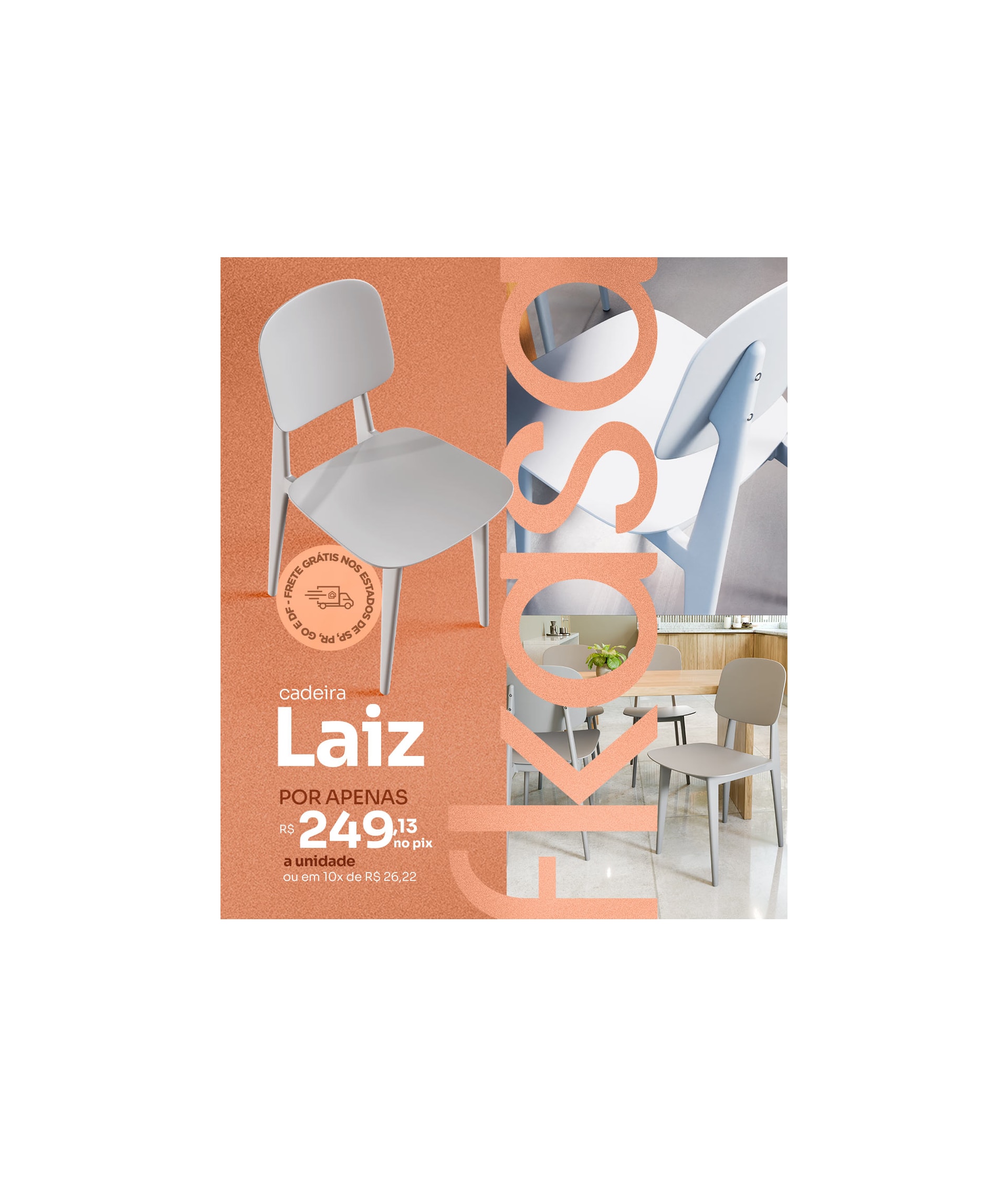 Cadeir PP Laiz Fkasa